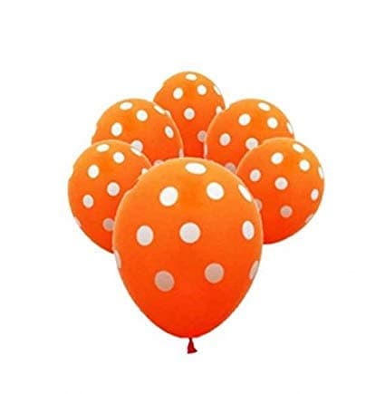 Balloonistics 30-Pack Orange Polka Dot Latex Balloons – 12-Inch Spotted Balloons for Birthday, Halloween, Tropical Theme & Cheerful Party Decoration thumbnail 2