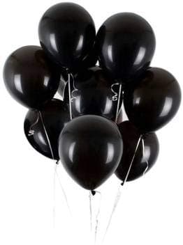Balloonistics 10 Inch HD Metallic Shiny Balloons for Birthday Decoration, Decoration for Weddings, Engagement, Baby Shower, 1st Birthday, Anniversary, Birthday Party (Pack Of 50) (Black) thumbnail 1