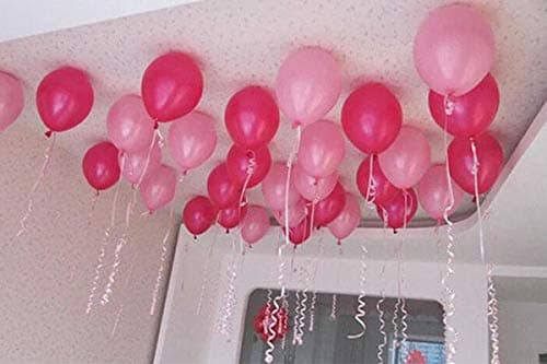 Balloonistics 10 Inch (Pack Of 50) Balloons for Birthday Decoration, Decoration for Weddings, Engagement, Baby Shower, 1st Birthday, Anniversary Party, Birthday Party supplies (Pink) thumbnail 3