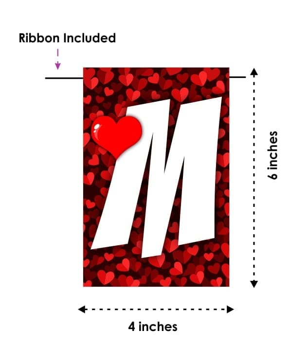 Balloonistics Mine Forever Banner - Red Glitter Heart Cardstock Bunting - Romantic Anniversary, Proposal & Valentine’s Day Decorations, "Mine Forever" Love-Themed Backdrop thumbnail 5