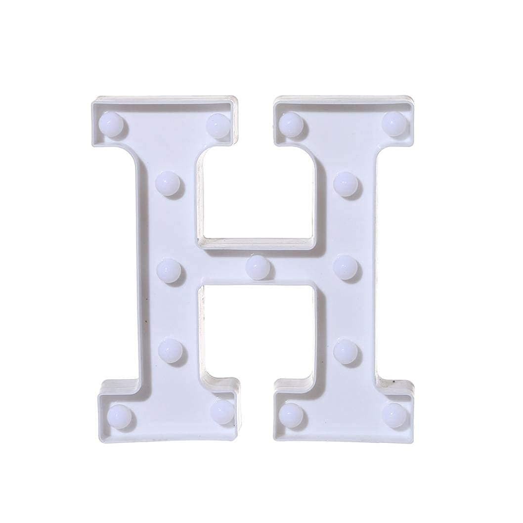 Balloonistics LED Marquee Letter 'H' Light | 9-Inch Warm White Glow | Cordless Battery-Operated Standing Alphabet Sign for Birthdays, Home Signs, Weddings & Personalised Décor thumbnail 2