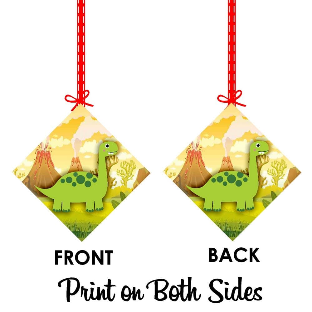 Balloonistics Dinosaur Theme Hanging Decoration Double-Sided Premium Cardstock Dino Theme Room Decor Party Supplies for Kids Birthday (Hangings - Pack of 12) thumbnail 8
