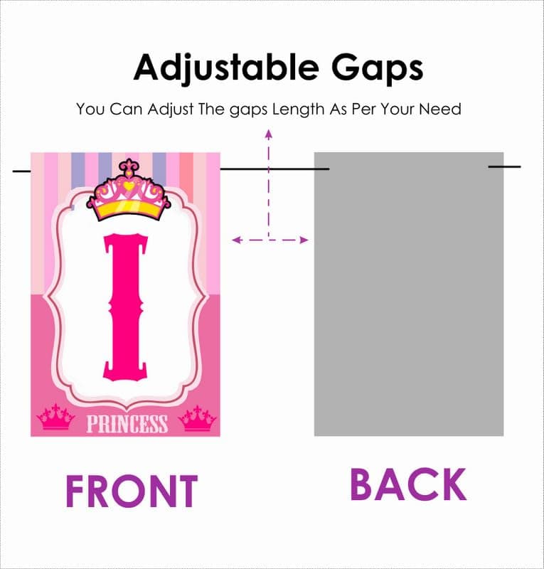 Balloonistics Princess Theme Happy Birthday Banner Premium Cardstock Birthday Decorations for Girls Party Backdrop for Girls (Happy Birthday Banner) thumbnail 6