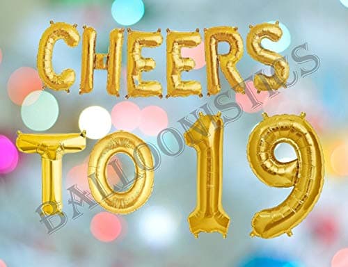 Balloonistics Cheers to Nineteen Foil Balloon Combo – “Cheers to 19” & Number 19 Foil Balloon Set for 19th Birthday & Teen Milestone Party Decorations thumbnail 3