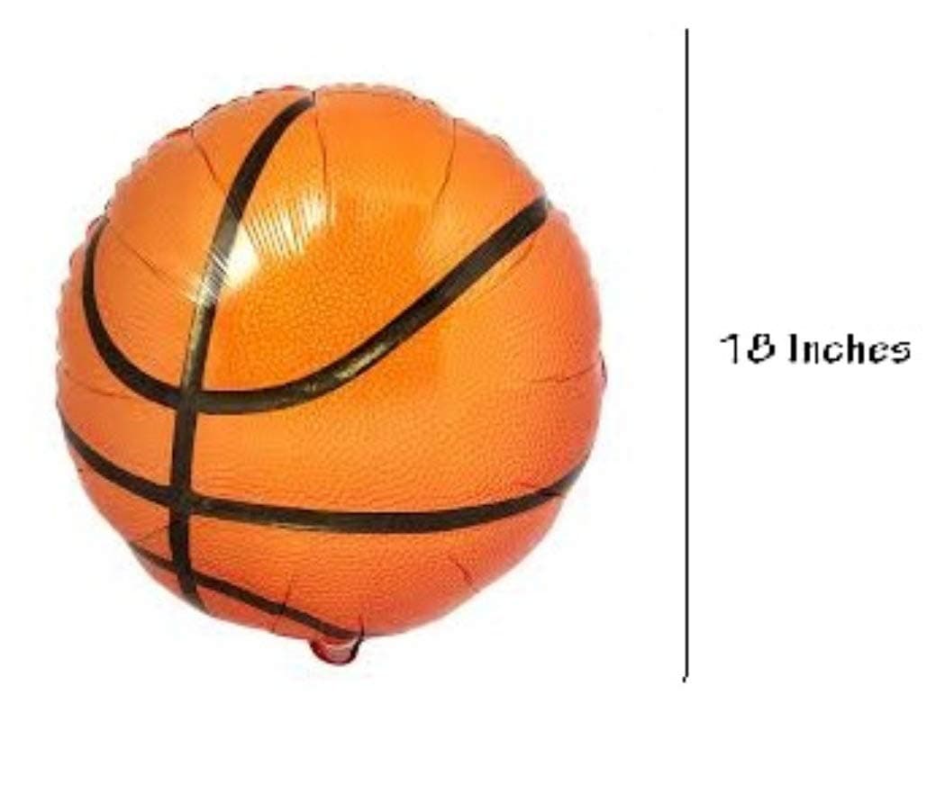 Balloonistics 4D Basketball Sports Theme Foil Balloon Bouquet – Basketball Birthday Party Balloon Set for Boys Sports Theme Decorations (Pack of 5) thumbnail 5