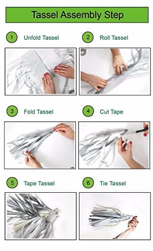 Balloonistics DIY Pastel Tassel Garland Kit – Multicolour Tissue Paper Hanging Decoration for Baby Shower, Birthday & Party Backdrop (Pack of 1) thumbnail 2