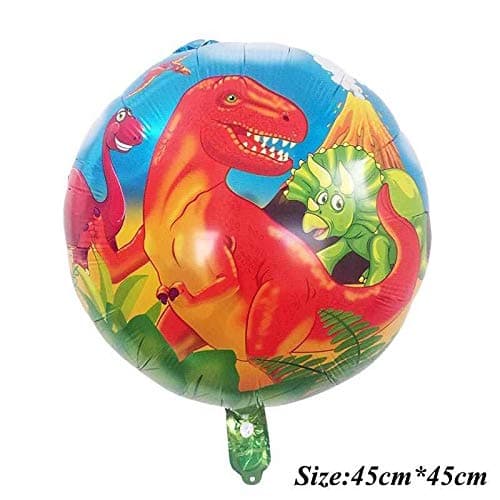 Balloonistics Roar Dinosaur T-Rex Dino Theme Foil Balloon Bouquet – Dino Birthday Party Balloon Set for Kids Dinosaur Theme Decorations (Pack of 5) thumbnail 5