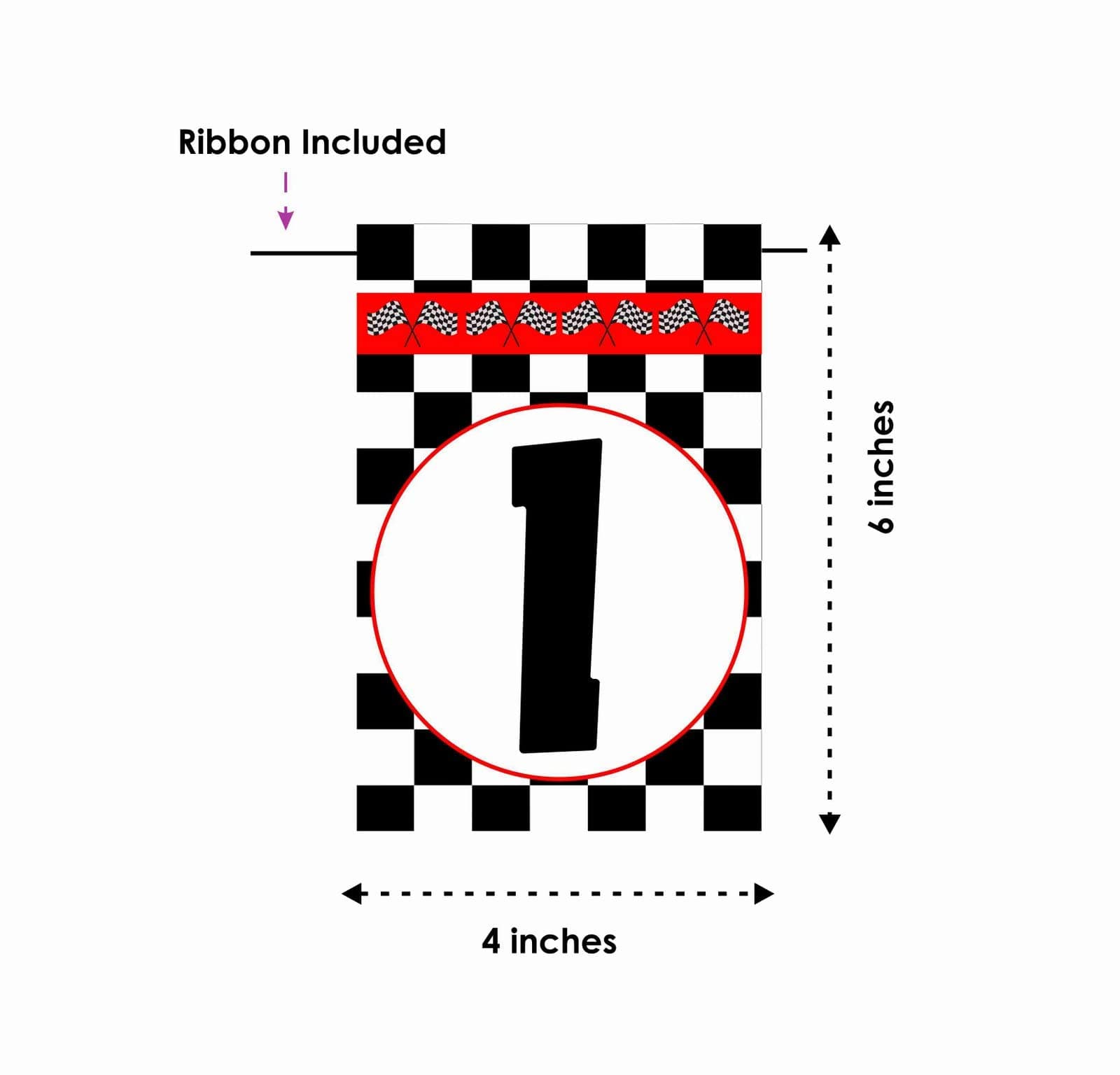 Balloonistics Racing Theme 2nd Birthday Banner "I Am Two" Checkered Flag Decorations Premium Cardstock Birthday Backdrop for Kids thumbnail 6