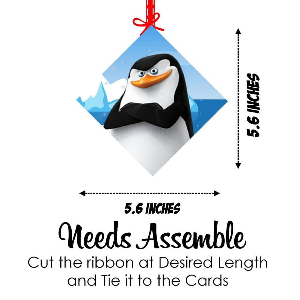 Balloonistics Penguin Happy Birthday Hanging Swirls - Pack of 12 Double-Sided Cardstock Streamers - Cute Winter Theme 1st Birthday Decorations, Arctic Party Ceiling Decor, "Coolest Party" Hangers (Hangings - Pack of 12) thumbnail 7