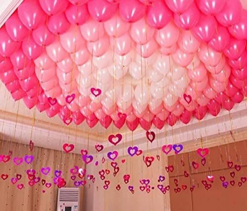 Balloonistics 10 Inch (Pack Of 50) Balloons for Birthday Decoration, Decoration for Weddings, Engagement, Baby Shower, 1st Birthday, Anniversary Party, Birthday Party supplies (Pink) thumbnail 4