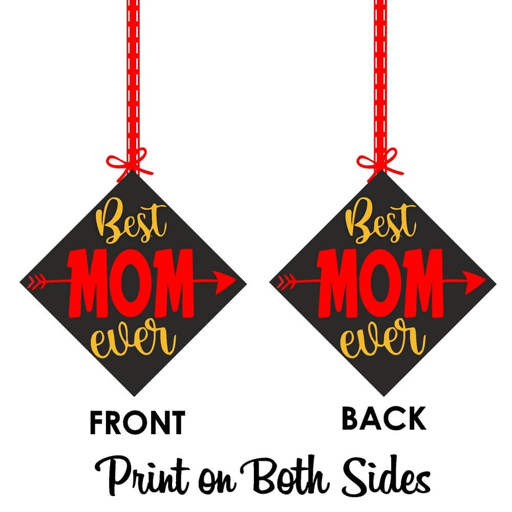 Balloonistics Best Mom Ever Hanging Decorations Premium Double-Sided Cardstock Party Hangings with Ribbons Elegant Ceiling Decor for Mother’s Birthday, Mother's Day (Hangings - Pack of 12) thumbnail 8