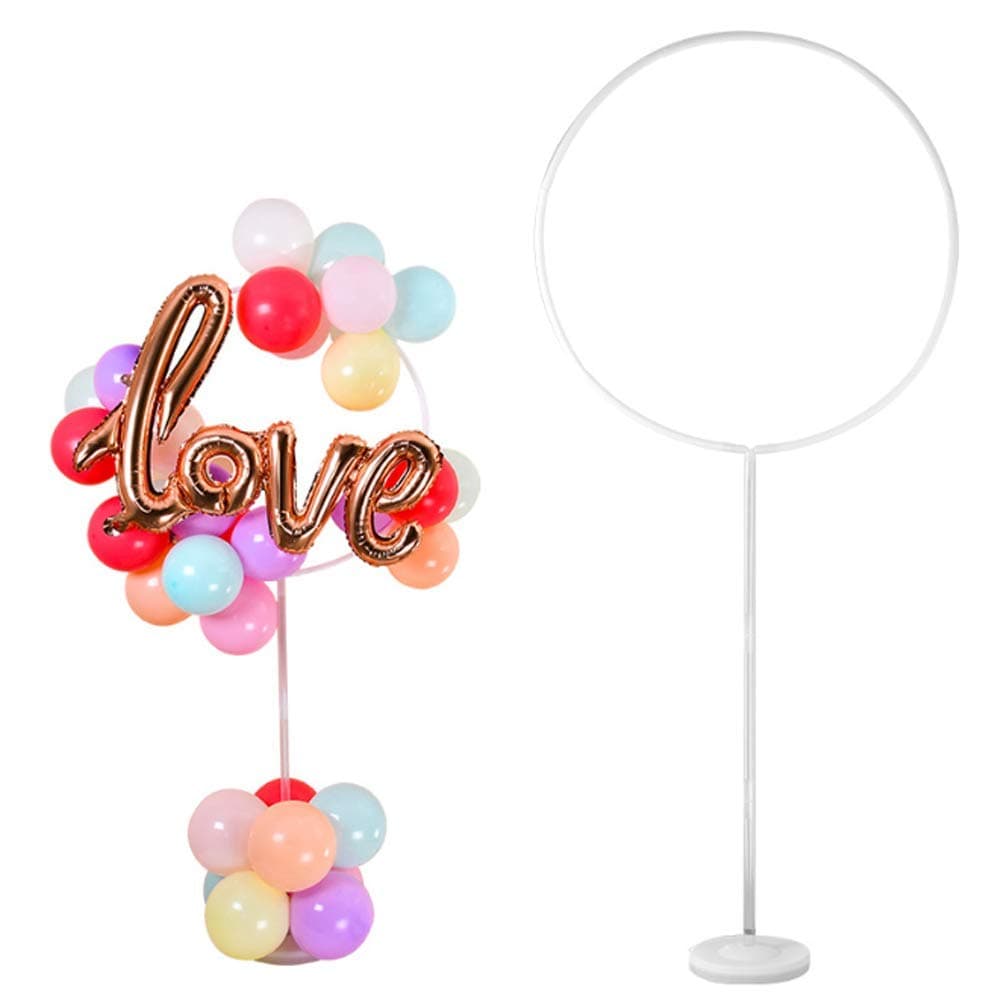Balloonistics PVC Round Balloon Arch Stand Frame – DIY Balloon Arch Kit for Wedding, Baby Shower & Kids Birthday Party Decoration (Pack of 1) thumbnail 1