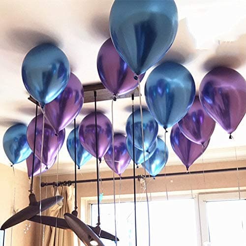 Balloonistics Pink Chrome Metallic Balloons – Pack of 10 Shiny Latex Balloons for Birthday & Party Decorations thumbnail 2