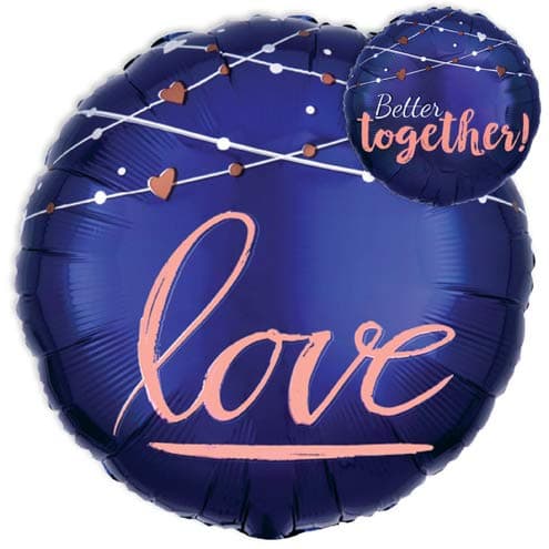 Balloonistics Love Better Together Round Double Side Foil Balloon 22 Inches Pack of 1 thumbnail 3