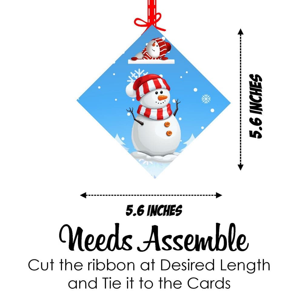 Balloonistics Snowman Theme Hanging Swirls - Pack of 12 Double-Sided Cardstock Streamers - Winter Wonderland Birthday Decorations, Frosty Snowman Ceiling Decor, Holiday Season Party Hangers (Hangings - Pack of 12) thumbnail 7