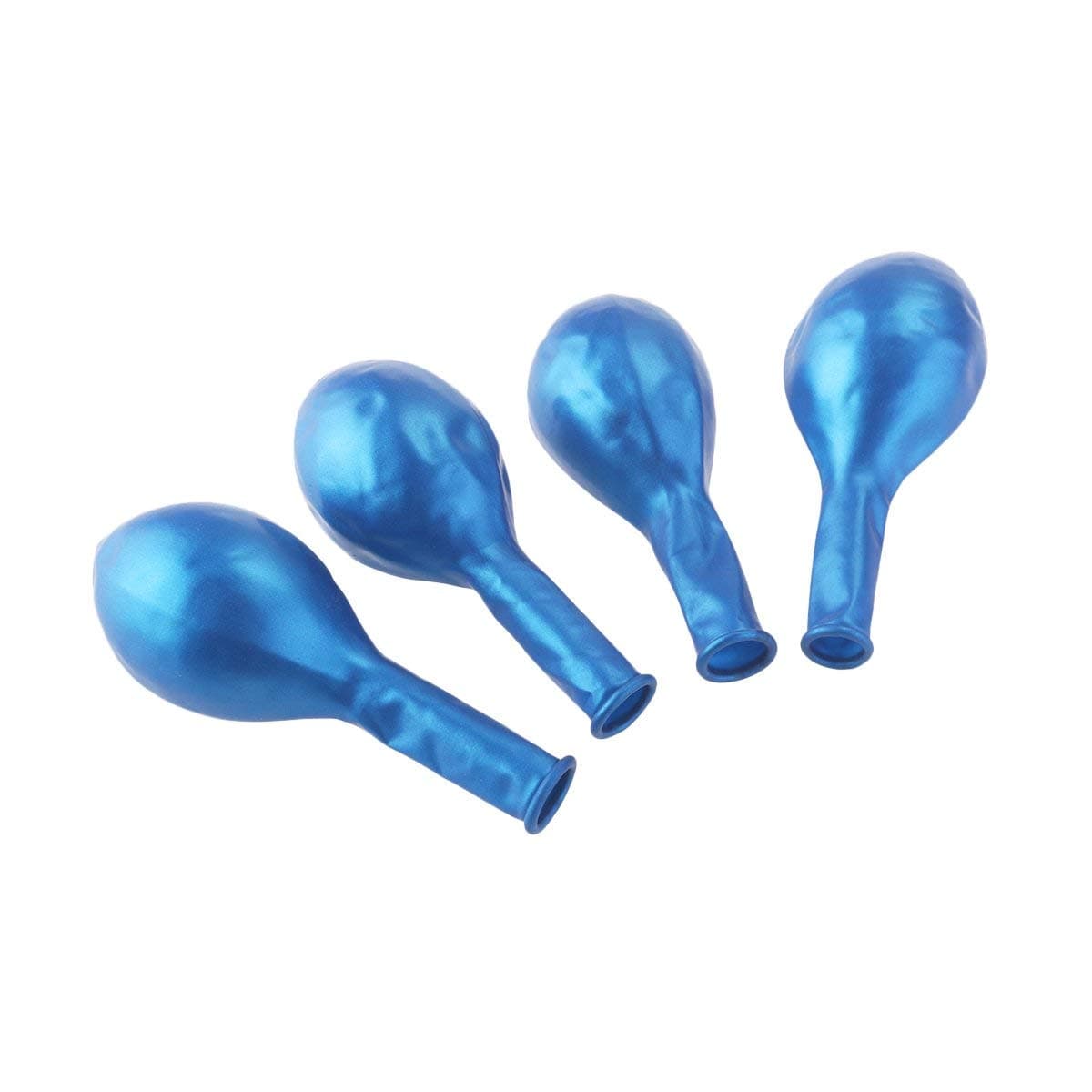 Balloonistics Metallic HD Shiny Toy Balloons – Icy Blue & Silver Winter Theme for Decoration and Party (Pack of 50) thumbnail 4