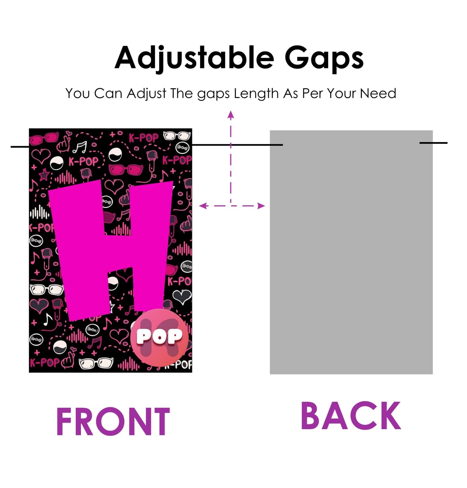 Balloonistics K-Pop Theme Happy Birthday Banner - "Idol Style" Music Video Aesthetic Cardstock Bunting - Premium Birthday Decoration Backdrop for Fans, Teens & Finger Heart Lovers (Happy Birthday Banner) thumbnail 4