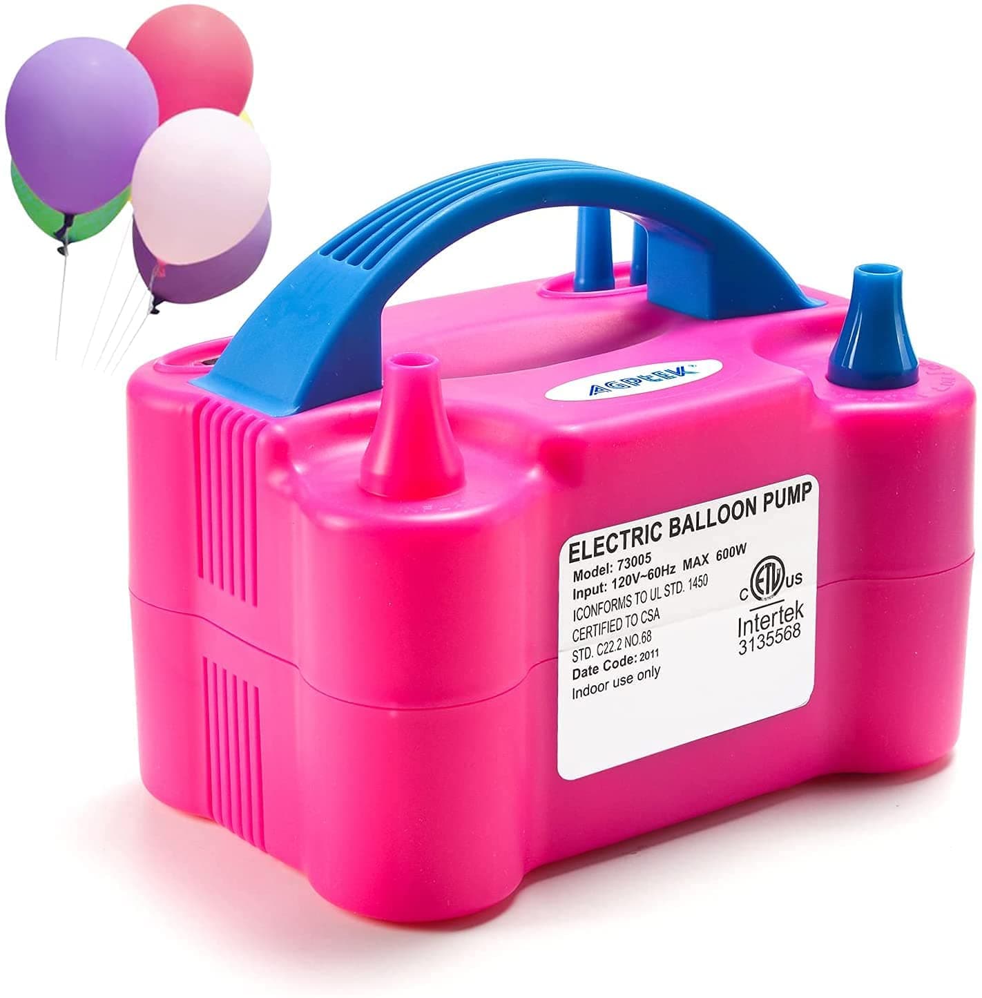 Balloonistics Electric Dual Nozzle Balloon Pump – Fast Air Balloon Blower Machine for Latex & Foil Balloons, Birthday Decoration thumbnail 1