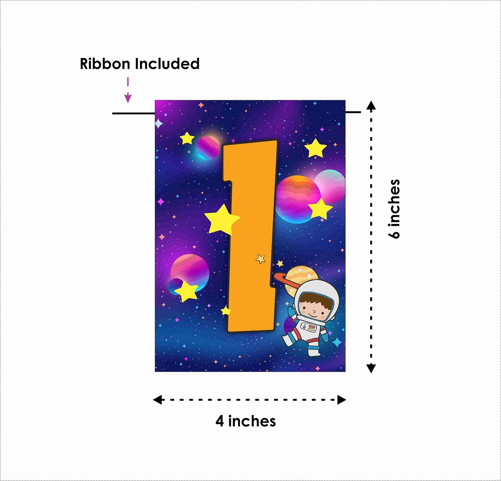 Balloonistics Space Theme Birthday Banner – Outer Space Party Decoration for Kids' Birthdays thumbnail 4