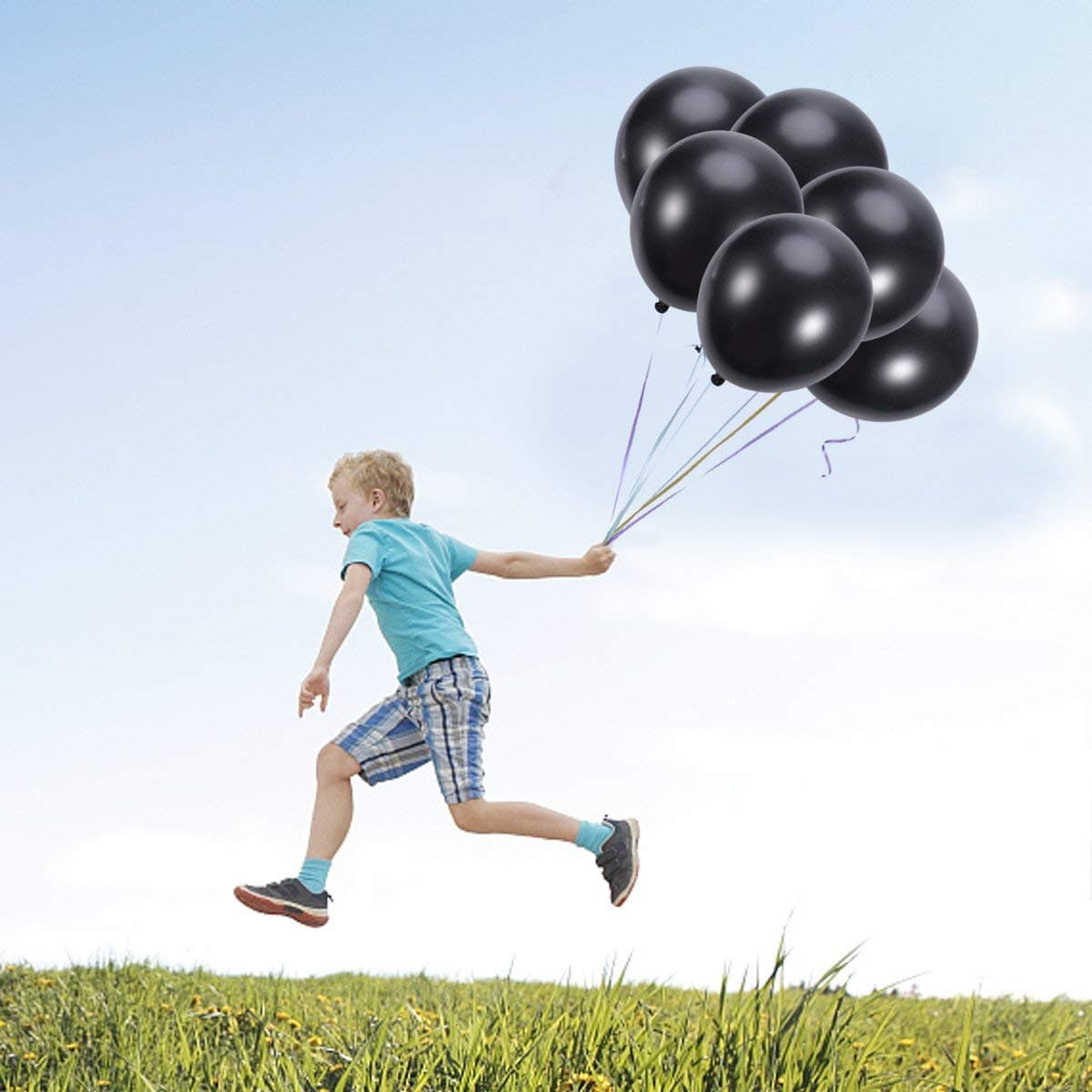 Balloonistics 10 Inch HD Metallic Shiny Balloons for Birthday Decoration, Decoration for Weddings, Engagement, Baby Shower, 1st Birthday, Anniversary, Birthday Party (Pack Of 50) (Black) thumbnail 7