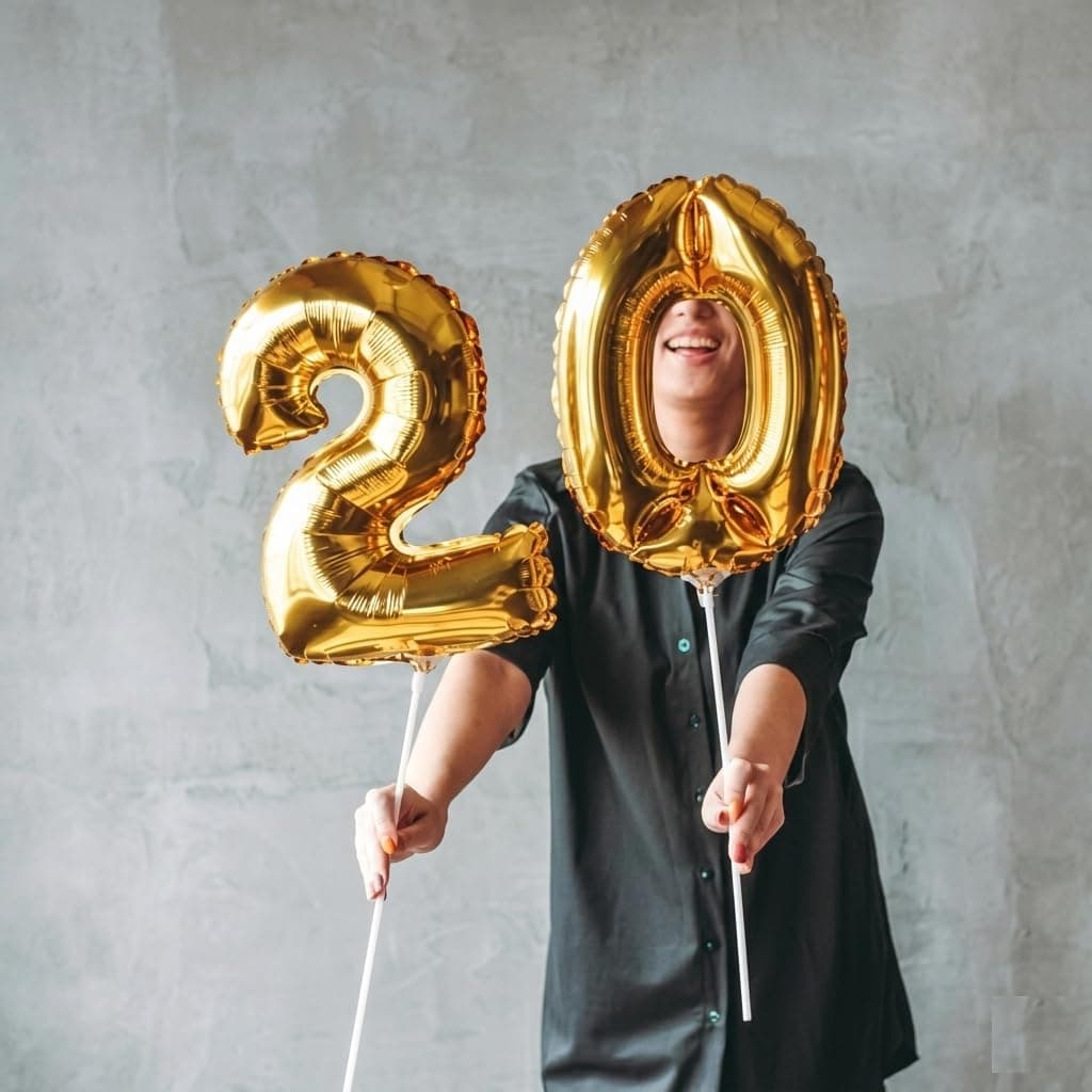 Balloonistics Foil Number Balloons Full 0-9 Set - Complete Digit Collection for Any Age Birthday, Anniversary, Milestone Party Decoration, Photo Booth Backdrop, Cake Table Decor thumbnail 5