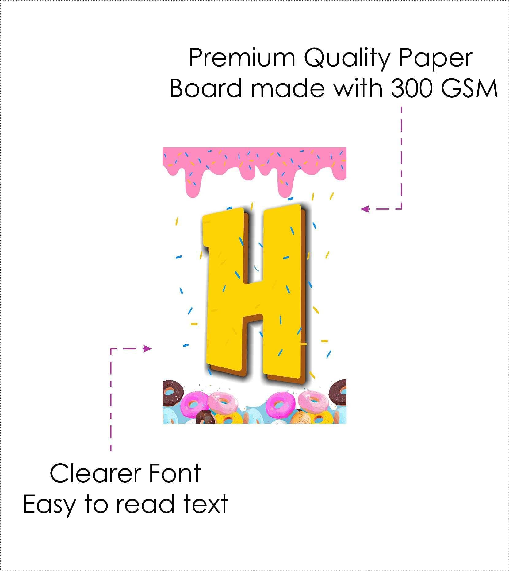 Balloonistics Donut Sprinkles Theme Happy Birthday Banner for Kids and Adult Theme Party thumbnail 5