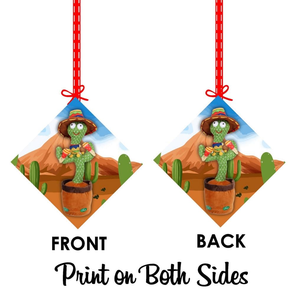 Balloonistics Talking Cactus Happy Birthday Hanging Decorations - Set of 12 Double-Sided Cardstock Swirls - Dancing Cactus Theme Party Supplies, Fiesta Birthday Ceiling Streamers, Fun Mimicking Plant Decor (Hangings - Pack of 12) thumbnail 8