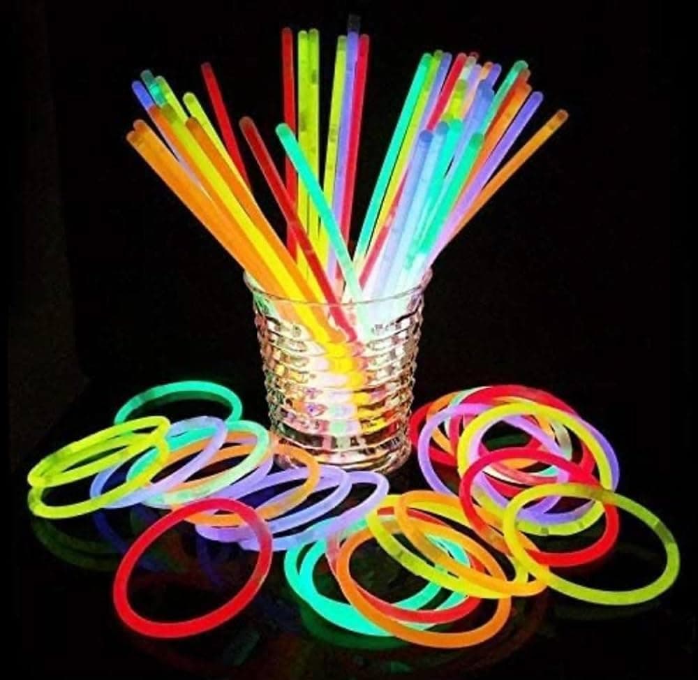 Balloonistics Glow Stick Bracelets – Pack of 100 Neon Party Bands for Birthdays, Cosplay & Festival Decorations thumbnail 7