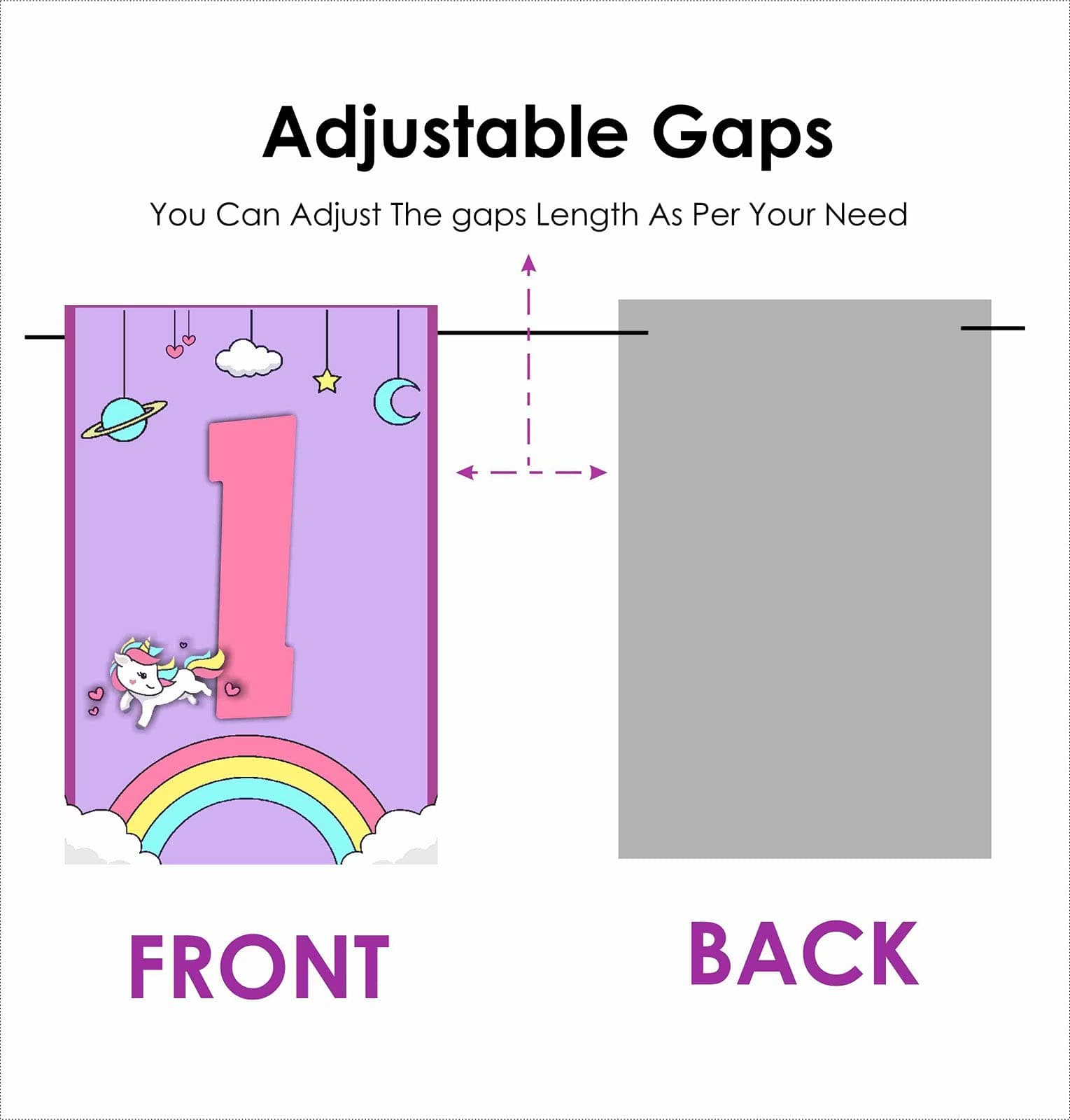 Balloonistics Unicorn Happy Birthday Banner – Magical Pastel Rainbow Bunting – Premium Cardstock Sparkle Party Decoration for Girls' Enchanted Unicorn Theme Birthdays thumbnail 6
