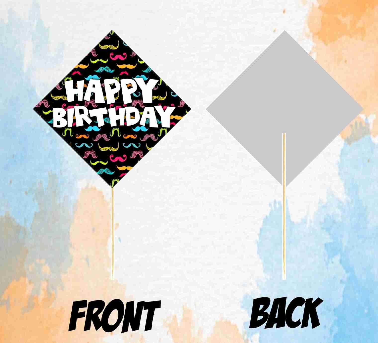Balloonistics Mustache Photo Booth Props - Premium Cardstock "Little Man" Birthday Party Props Dapper Mustache & Bowtie Selfie Accessories with Bamboo Sticks Boys & Men’s Parties thumbnail 4