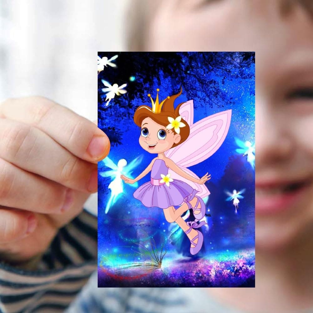 Balloonistics Fairy Theme Birthday Invitation Cards - Pack of 10 Enchanted Forest Party Invites - Premium Cardstock "A Magical Celebration" Fill-in Invitations, Whimsical Floral & Pixie Dust Birthday Supplies (Invite Cards - Pack of 10) thumbnail 2