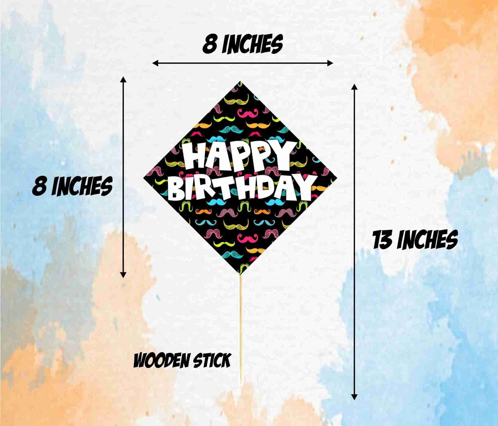 Balloonistics Mustache Photo Booth Props - Premium Cardstock "Little Man" Birthday Party Props Dapper Mustache & Bowtie Selfie Accessories with Bamboo Sticks Boys & Men’s Parties thumbnail 3