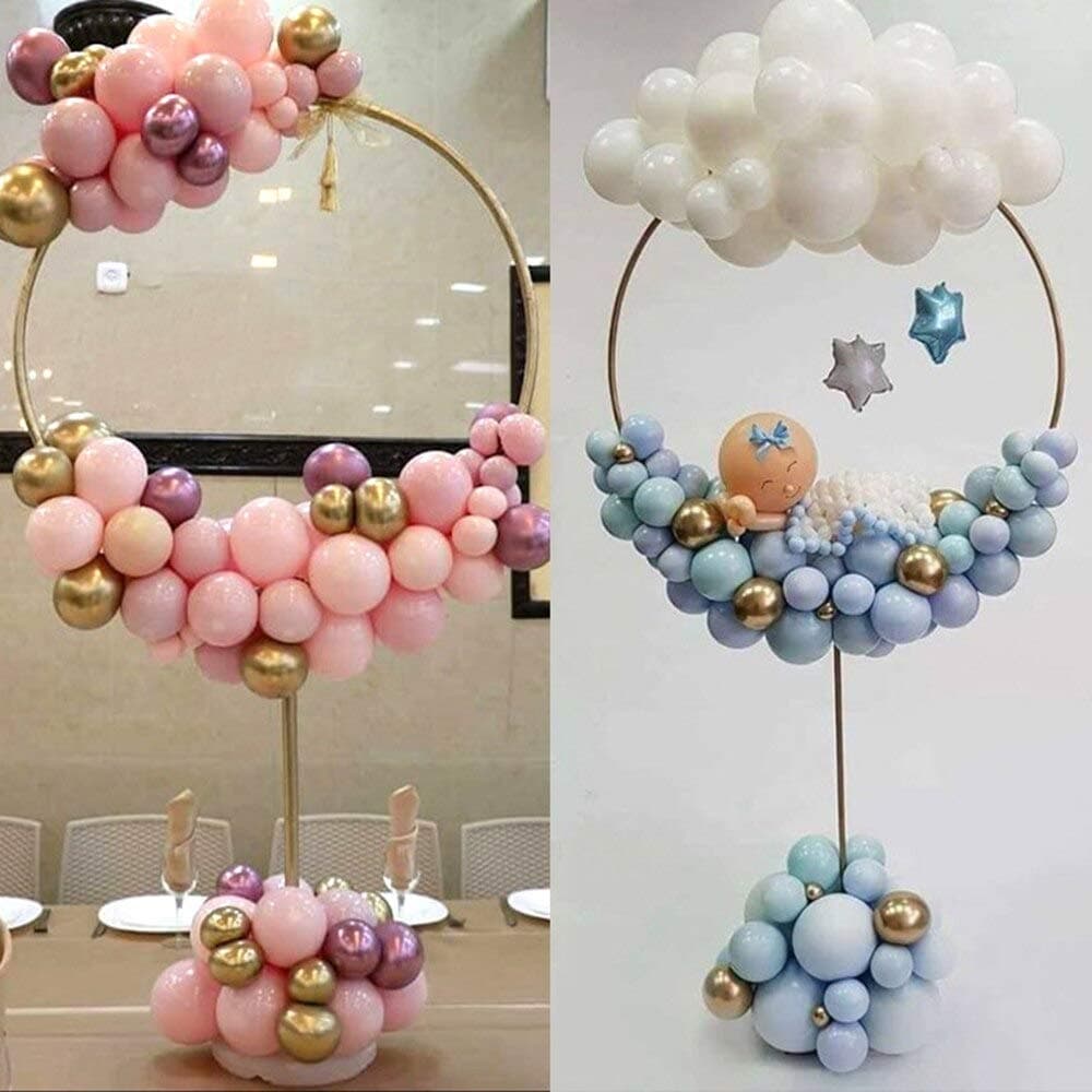 Balloonistics PVC Round Balloon Arch Stand Frame – DIY Balloon Arch Kit for Wedding, Baby Shower & Kids Birthday Party Decoration (Pack of 1) thumbnail 3