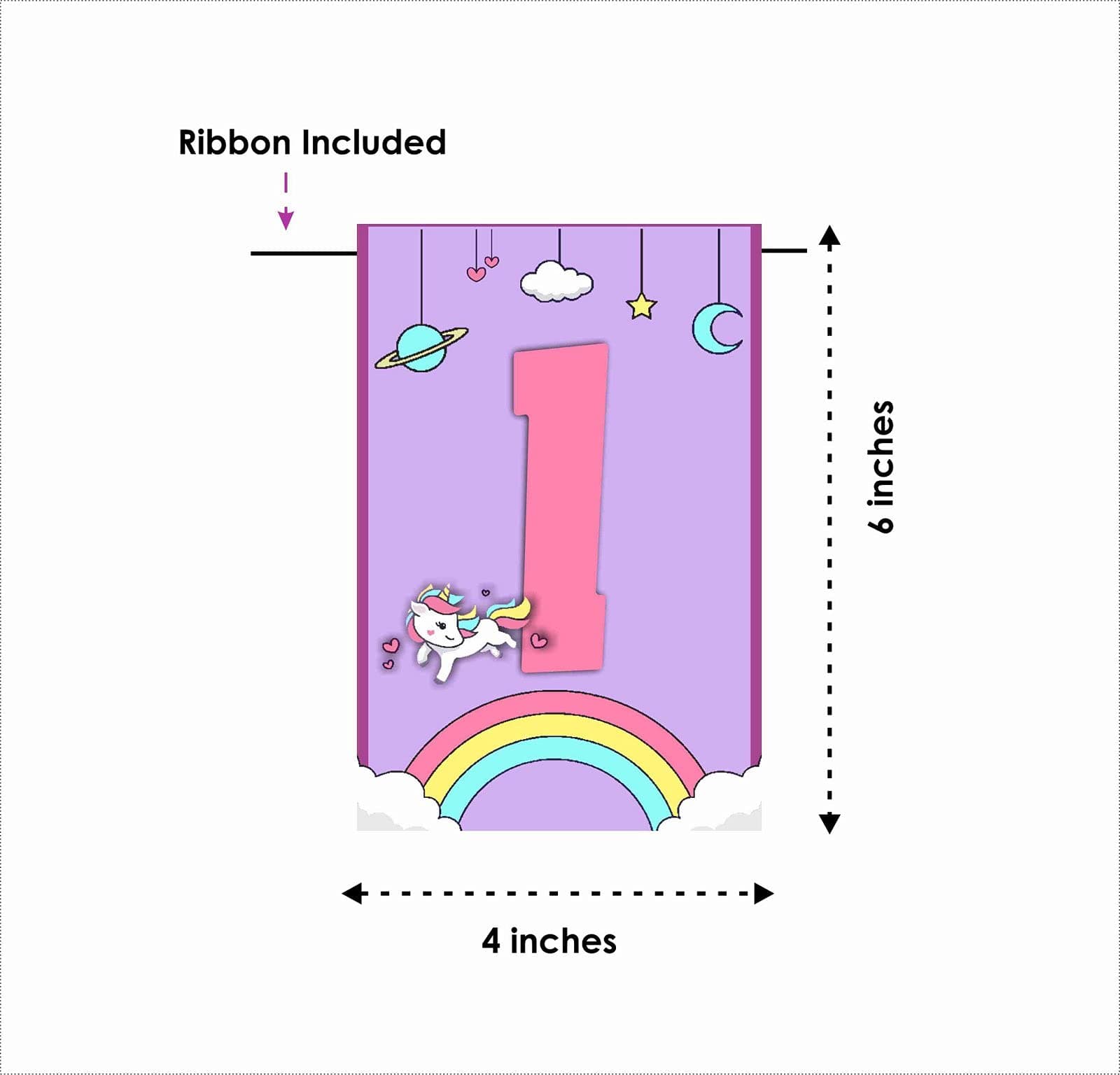 Balloonistics Unicorn Happy Birthday Banner – Magical Pastel Rainbow Bunting – Premium Cardstock Sparkle Party Decoration for Girls' Enchanted Unicorn Theme Birthdays thumbnail 4
