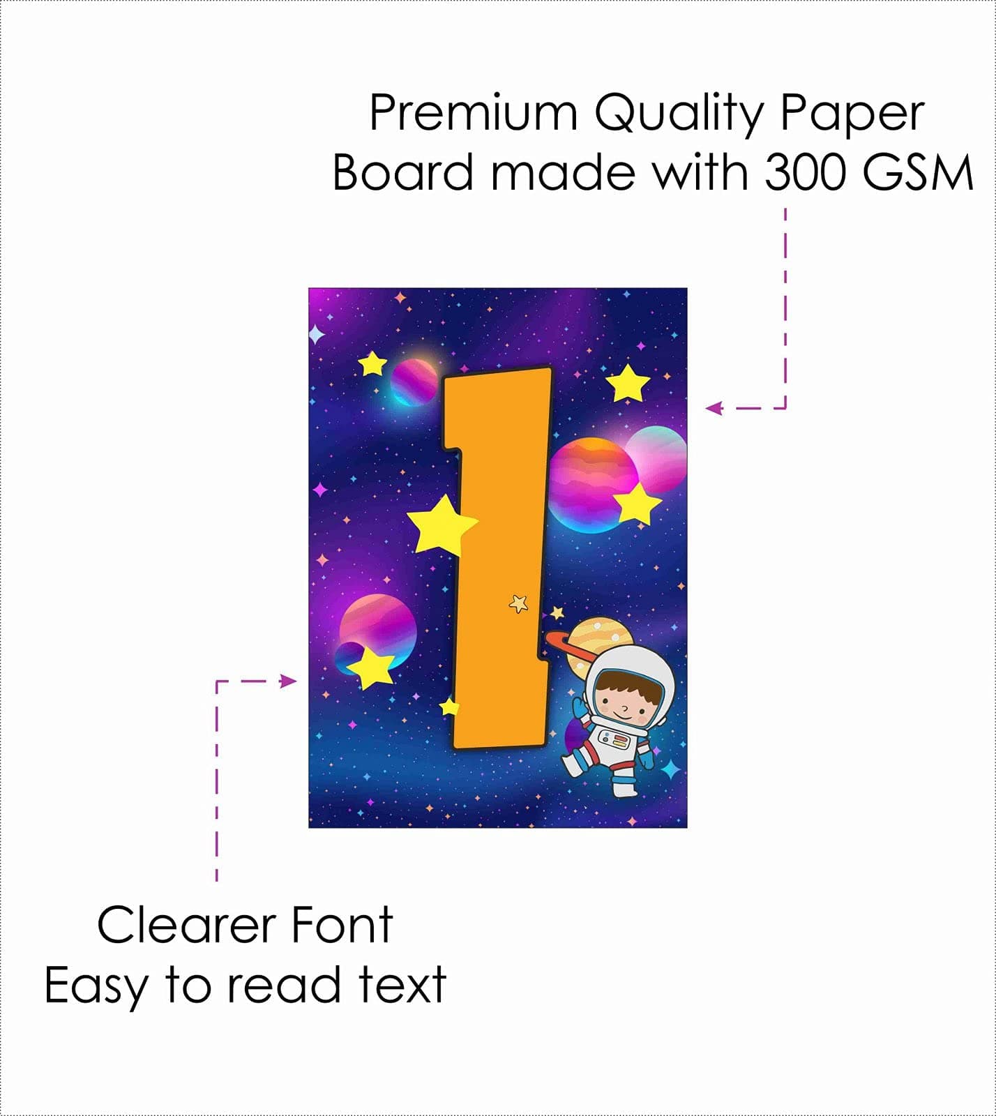 Balloonistics Space Theme Birthday Banner – Outer Space Party Decoration for Kids' Birthdays thumbnail 5