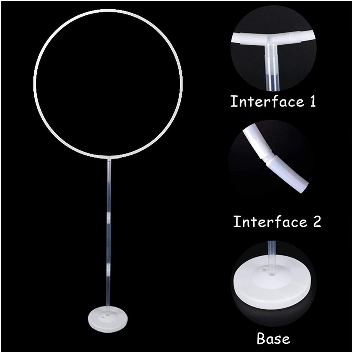 Balloonistics PVC Round Balloon Arch Stand Frame – DIY Balloon Arch Kit for Wedding, Baby Shower & Kids Birthday Party Decoration (Pack of 1) thumbnail 5