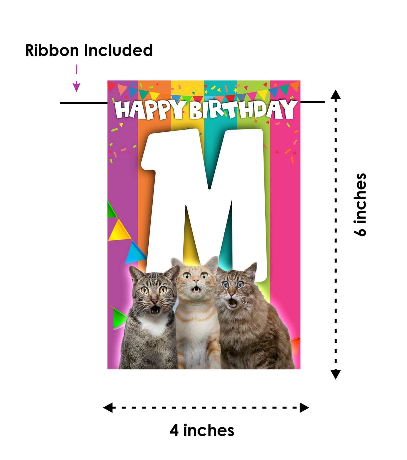 Balloonistics Meow Meow Cat Party Birthday Banner - Purr-fect Kitty Cardstock Bunting for Kids & Cat Lovers - Kitten Party Decorations, Paw-ty Time Backdrop thumbnail 5