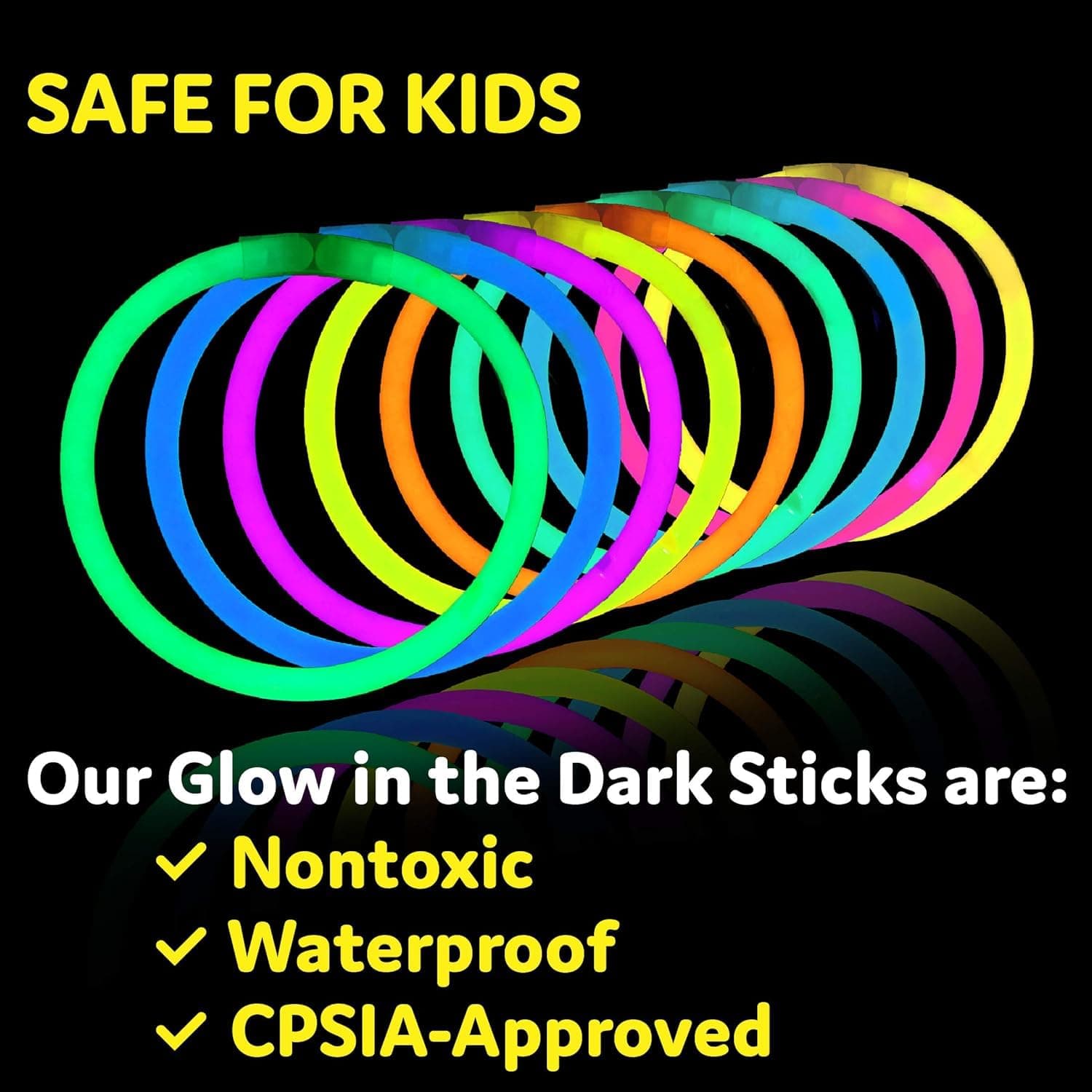 Balloonistics Glow Stick Bracelets – Pack of 100 Neon Party Bands for Birthdays, Cosplay & Festival Decorations thumbnail 6