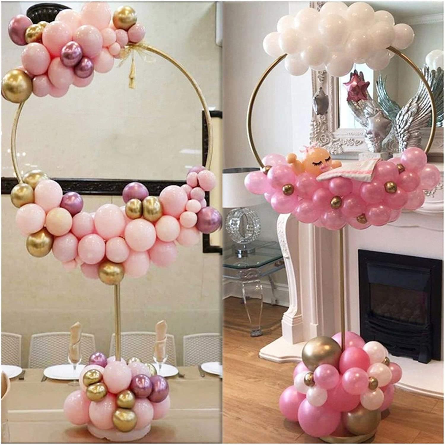 Balloonistics PVC Round Balloon Arch Stand Frame – DIY Balloon Arch Kit for Wedding, Baby Shower & Kids Birthday Party Decoration (Pack of 1) thumbnail 2