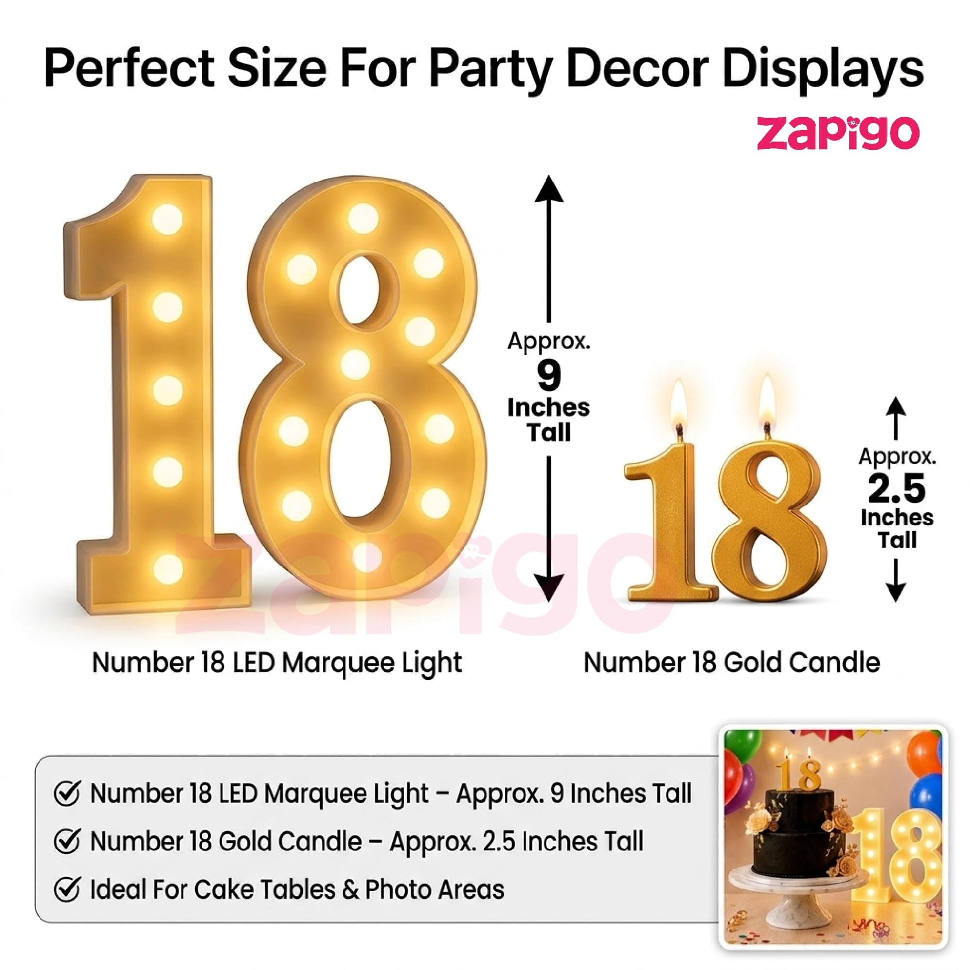 Balloonistics 55-Piece 18th Birthday Decoration Kit – Number 18 Foil Balloons, Happy Birthday Banner, Latex Balloons, Arch Tools for Party Decoration, Photo Booth, Cake Table Decor thumbnail 2