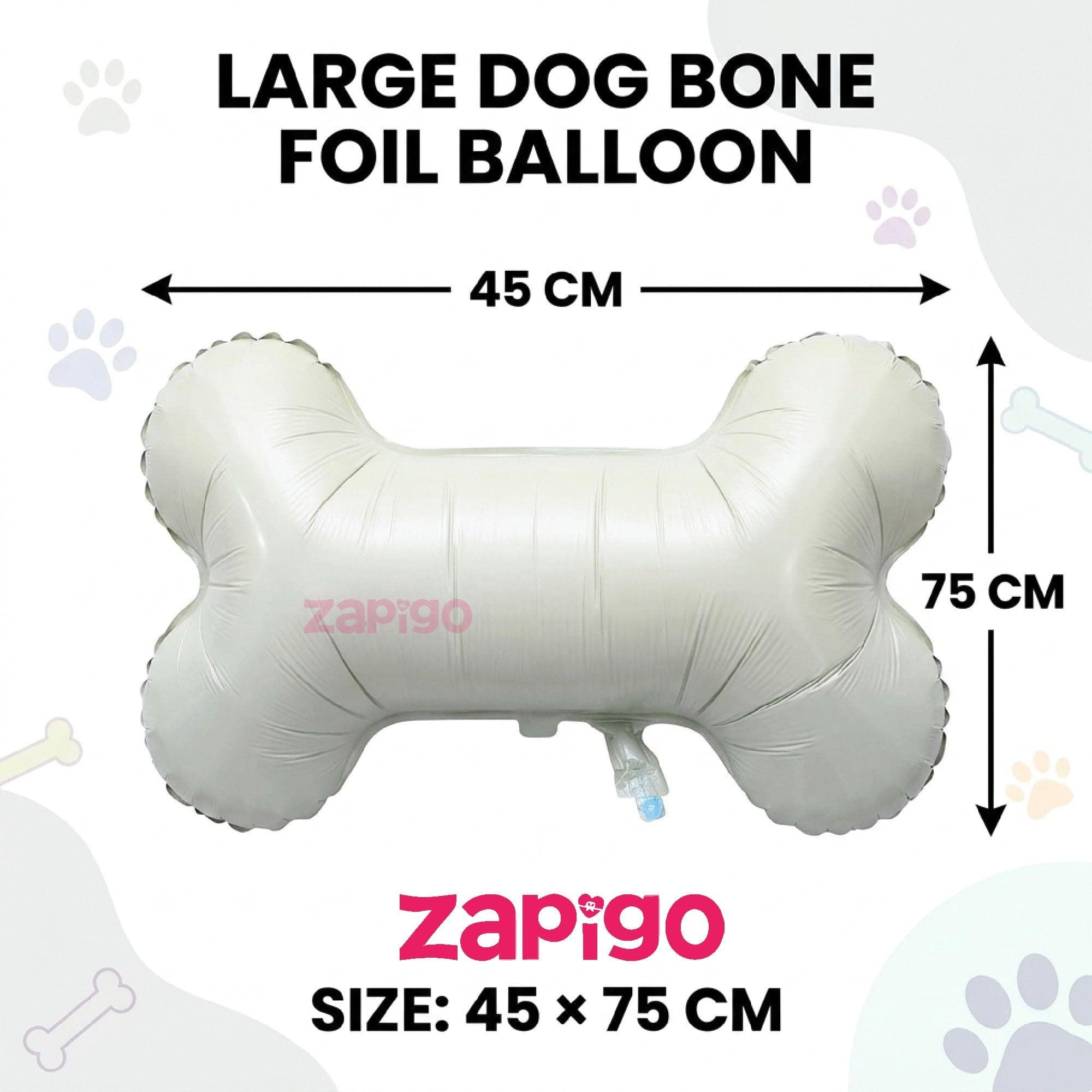 Balloonistics Large Dog Bone Foil Balloon Pack Of 1 thumbnail 2