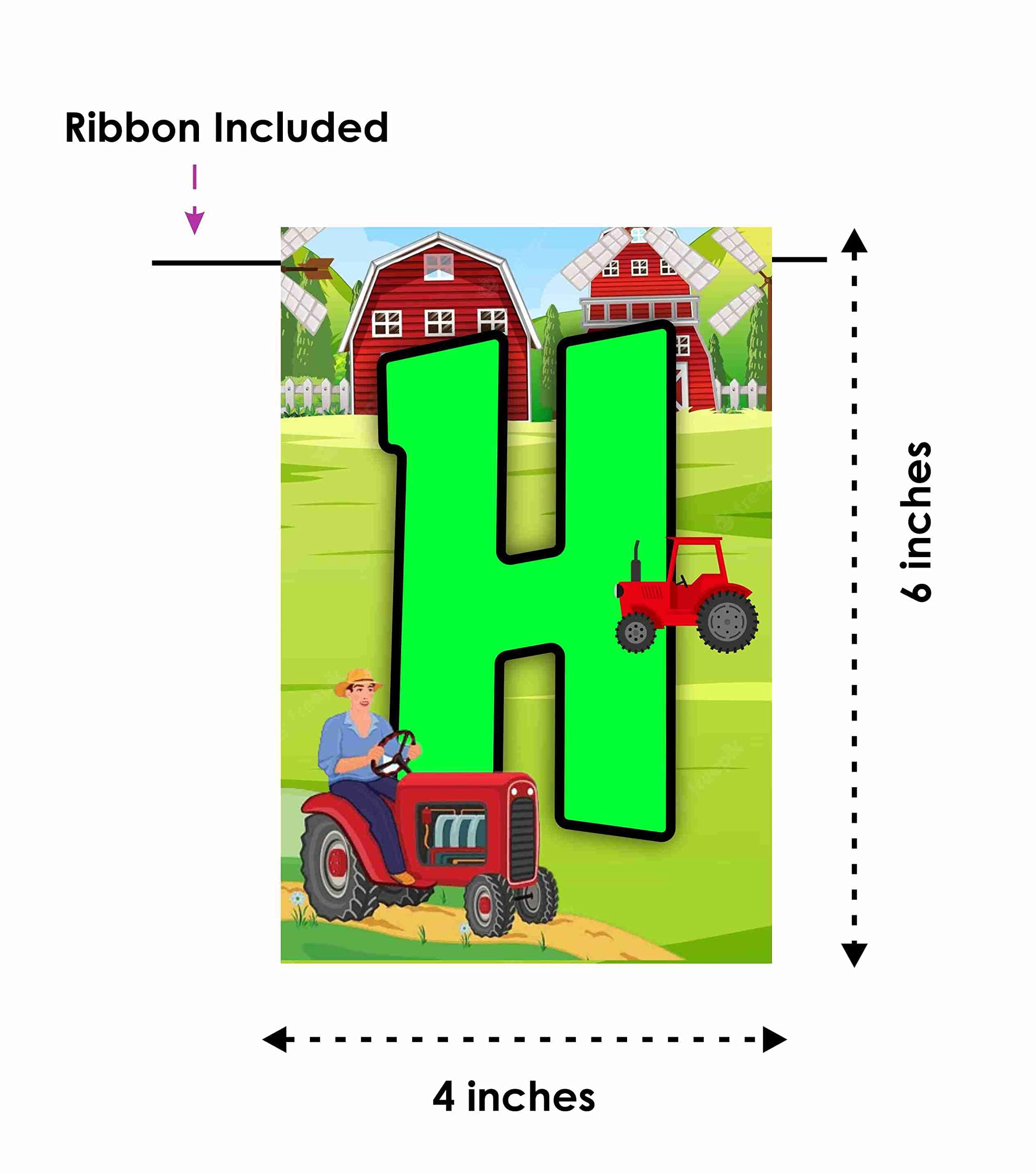 Balloonistics Tractor Happy Birthday Banner – Green & Yellow Farm Theme Bunting – Premium Cardstock Construction Party Decorations for Boys' 1st Birthday & Toddler Celebrations thumbnail 5