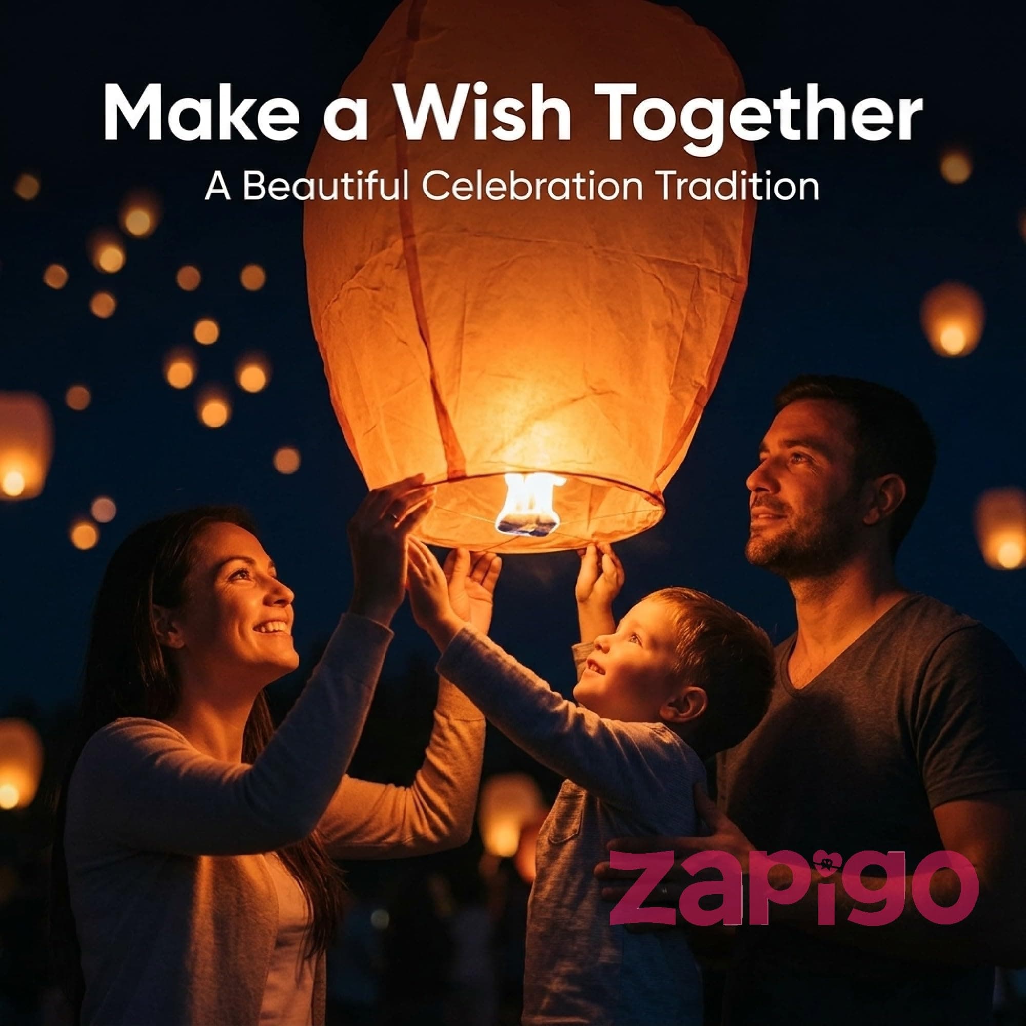 Balloonistics Sky Lantern Pack of 10 | Biodegradable Flying Paper Lanterns for Weddings, Birthday Parties, Diwali, New Year & Celebration Decor | Easy Release Wish Lanterns for Outdoor Events thumbnail 7