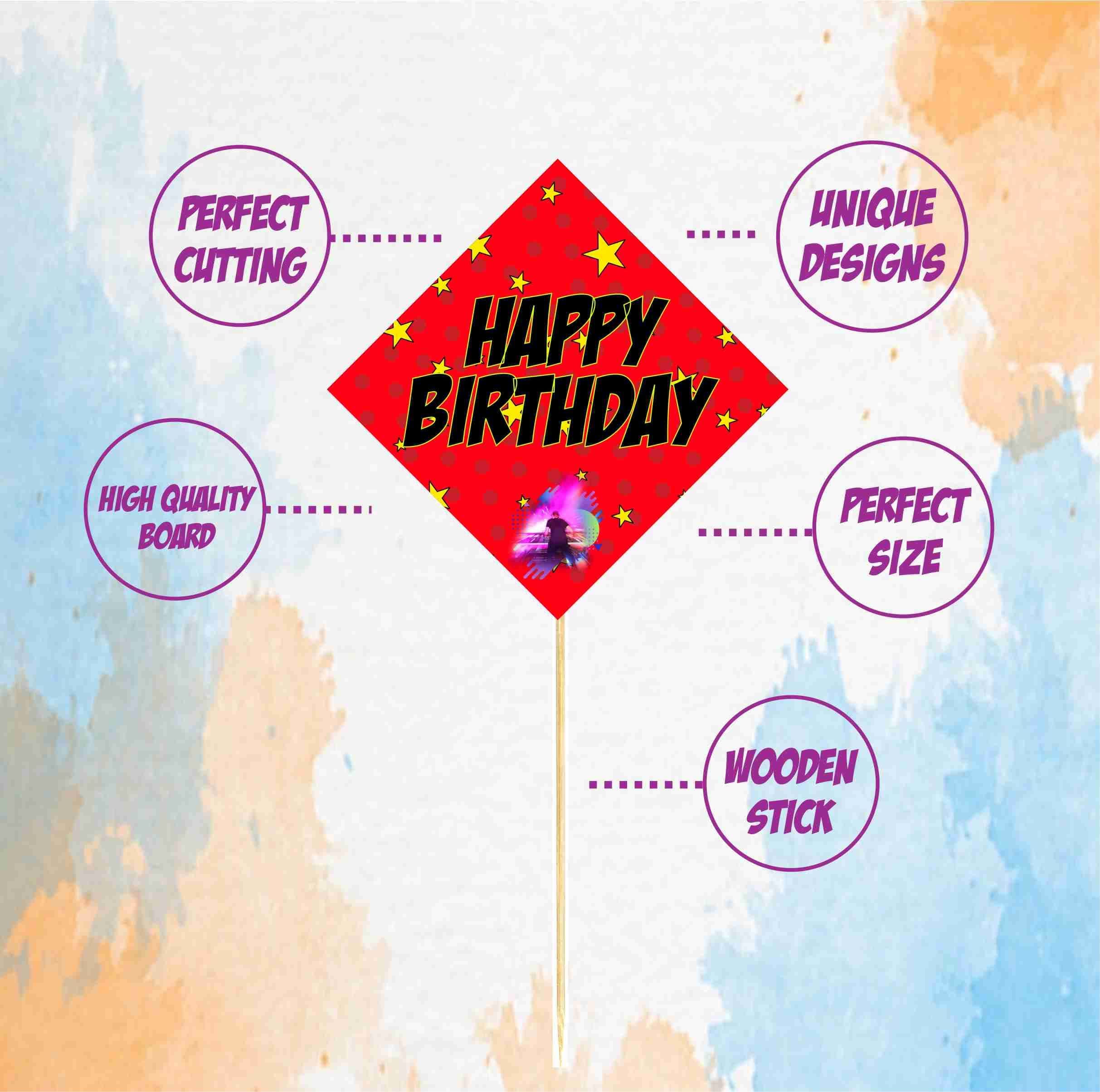 Balloonistics Official Teenager Cake Toppers (Pack of 10) – Vibrant Black & Gold 13th Birthday Dessert Picks – Premium Cardstock Decorations for Teen Milestone Celebrations thumbnail 5
