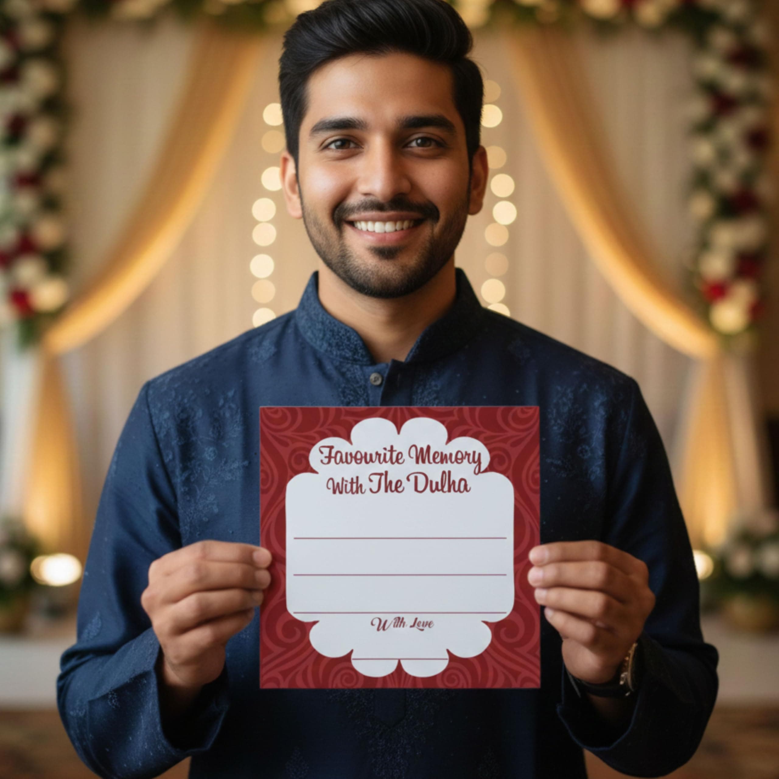 Balloonistics Wedding Memory Cards – Pack of 24 (12 Dulhan & 12 Dulha) – Fun Guest Activity for Mehndi, Sangeet, Haldi & Reception – Premium Cardstock Keepsake & Wedding Props Game thumbnail 7