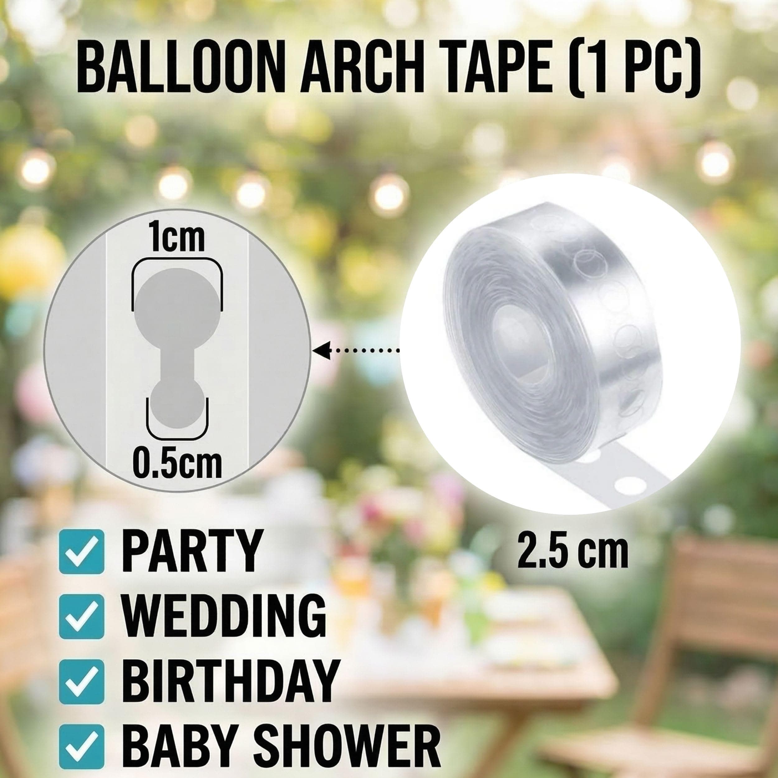 Balloonistics Balloon Pump Kit - Manual Hand Pump for Quick Balloon Inflation, Compatible with Latex & Foil Balloons, Lightweight & Durable for Party Decoration, Birthday, Anniversary, Outdoor & Home thumbnail 4