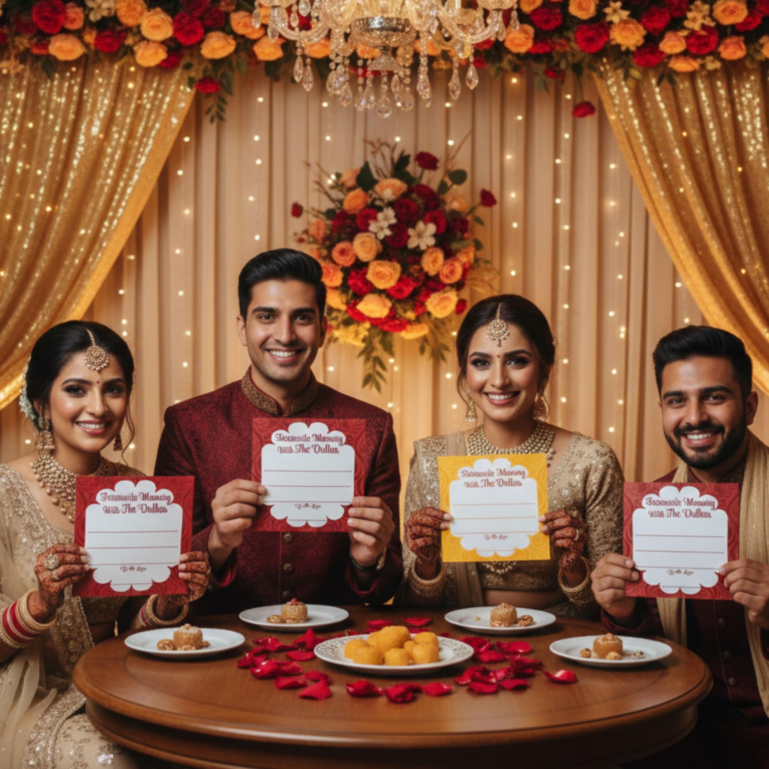 Balloonistics Wedding Memory Cards – Pack of 24 (12 Dulhan & 12 Dulha) – Fun Guest Activity for Mehndi, Sangeet, Haldi & Reception – Premium Cardstock Keepsake & Wedding Props Game thumbnail 4