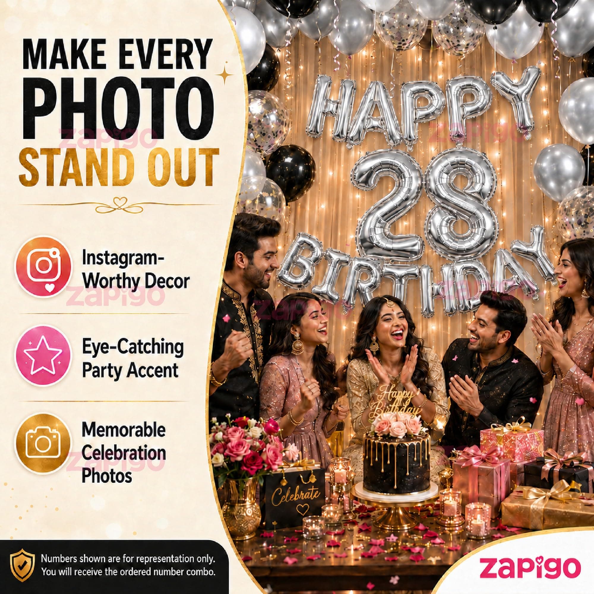 Balloonistics Silver 40-Inch Foil Number 12 Balloon - Fill with Helium or Air for 12th Birthday, Anniversary Party Decoration, Photo Booth Backdrop, Cake Table Decor thumbnail 7