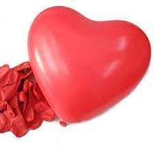 Balloonistics Foil Heart Shape Balloons (Pack of 50) with Pump,red thumbnail 3