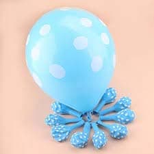 Balloonistics 30-Pack Sky Blue Polka Dot Latex Balloons – 12-Inch Spotted Balloons for Baby Shower, Boys Birthday, Winter Wonderland Theme & Pastel Party Decoration thumbnail 3